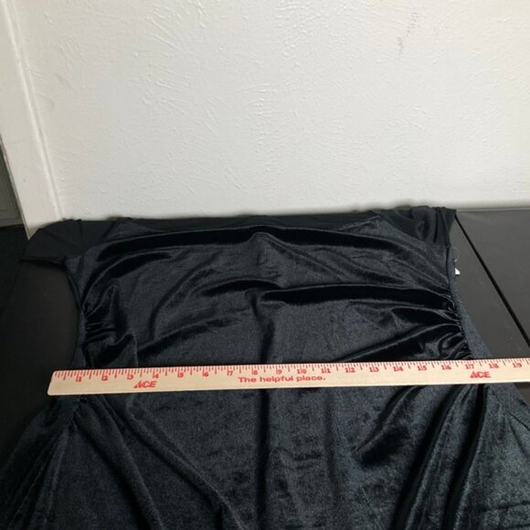 Wild Fable Velvet Dress XXL Black Mesh Sheer Mock Neck Party Whimsigoth Vamp - Picture 10 of 13